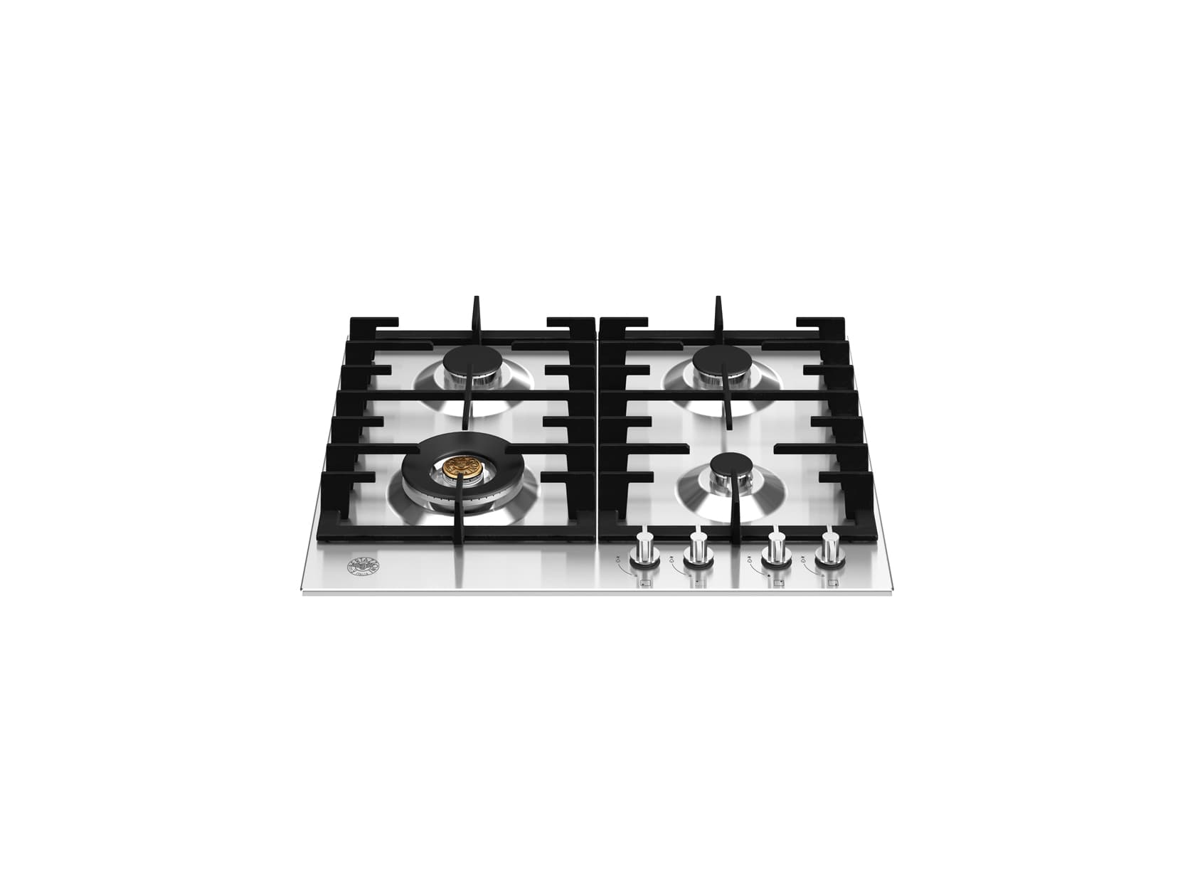 Встраиваемая газовая варочная панель Bertazzoni, конфорка wok, 60 см, нержавеющая сталь