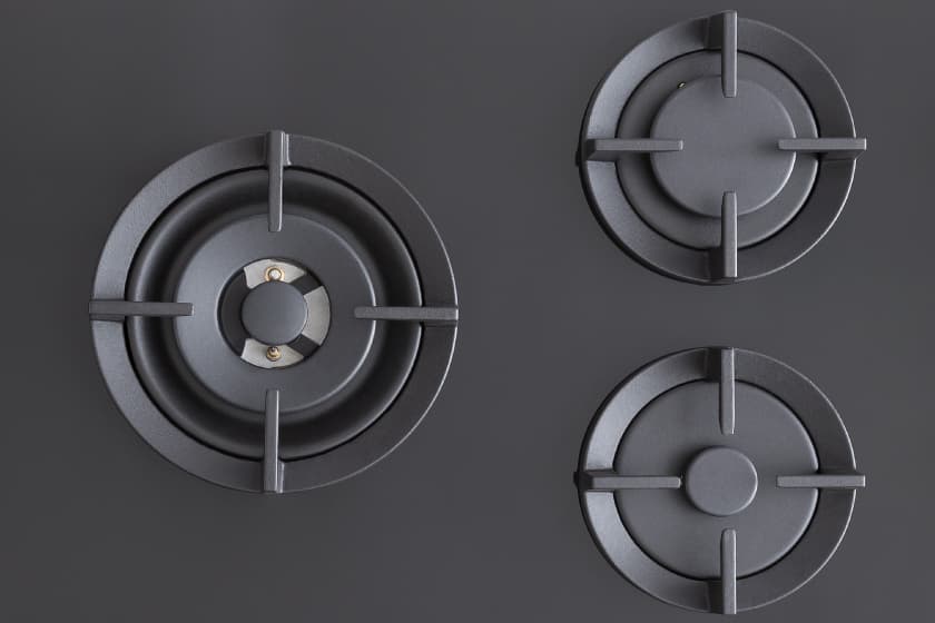 Встраиваемая газовая варочная панель Bertazzoni на стекле, конфорка wok в центре, 90 см - изображение 4