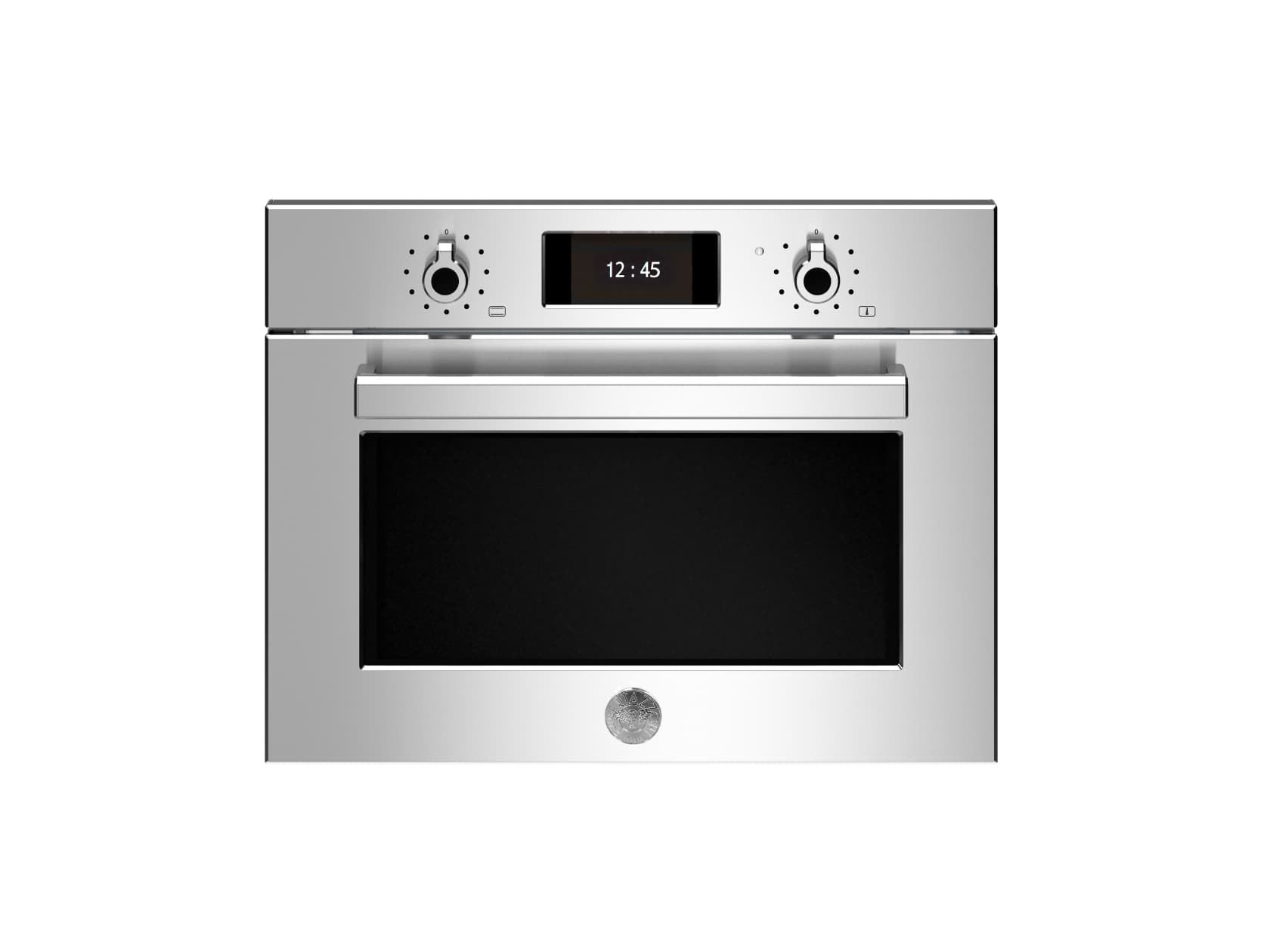 Компактный духовой шкаф Bertazzoni Professional, комбинированный с микроволновой печью, 60x45 см, карбонио