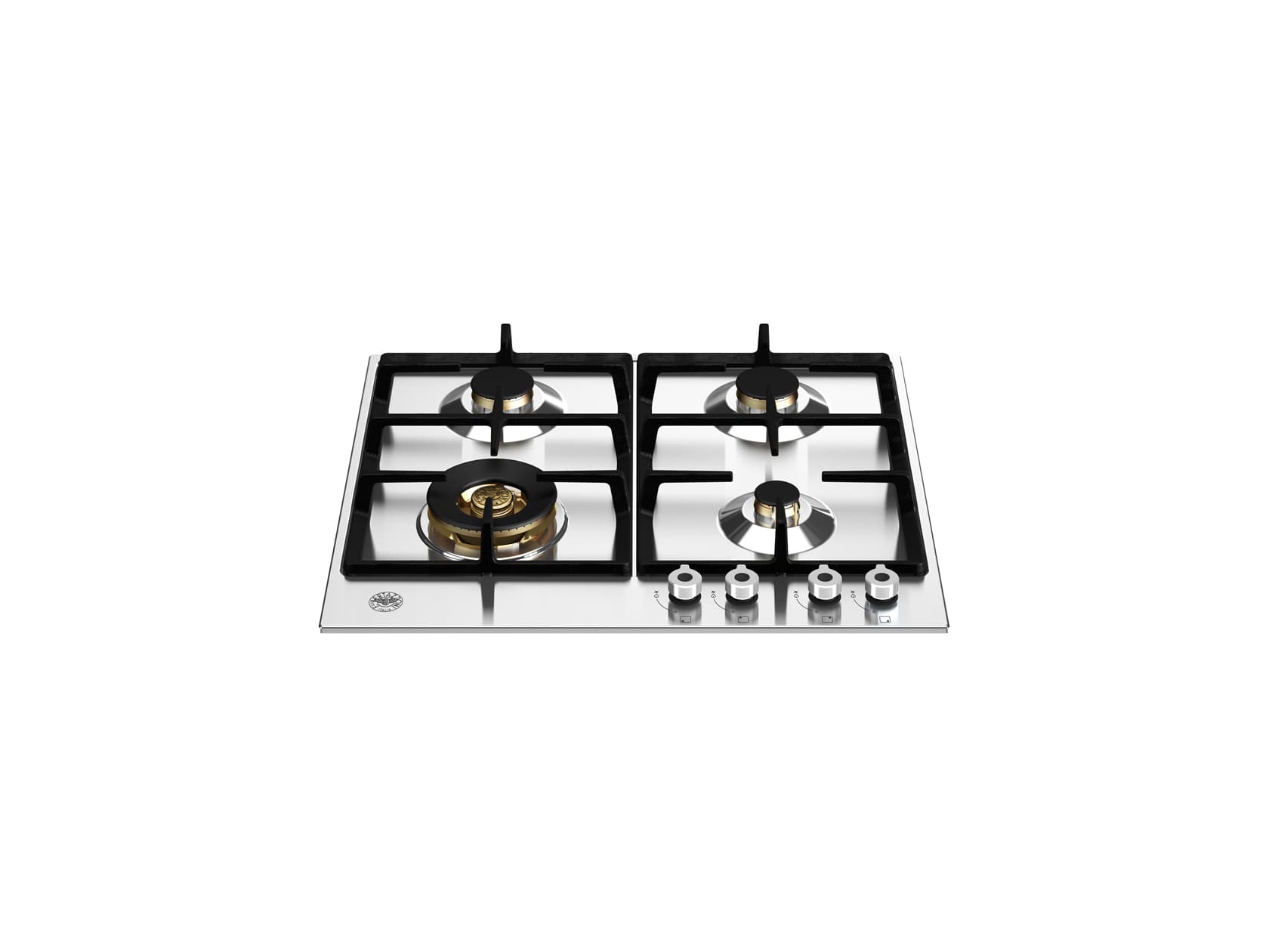 Газовая варочная панель Bertazzoni Professional 60 см с конфоркой Wok, нержавеющая сталь