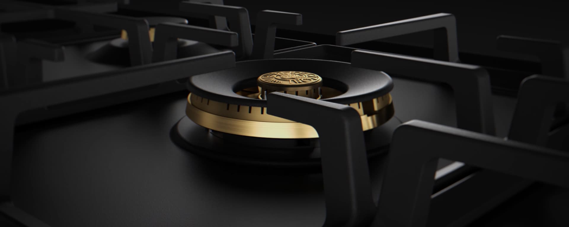 Газовая варочная панель Bertazzoni Heritage, 90 см, боковая двойная конфорка Wok, черная эмаль - изображение 2