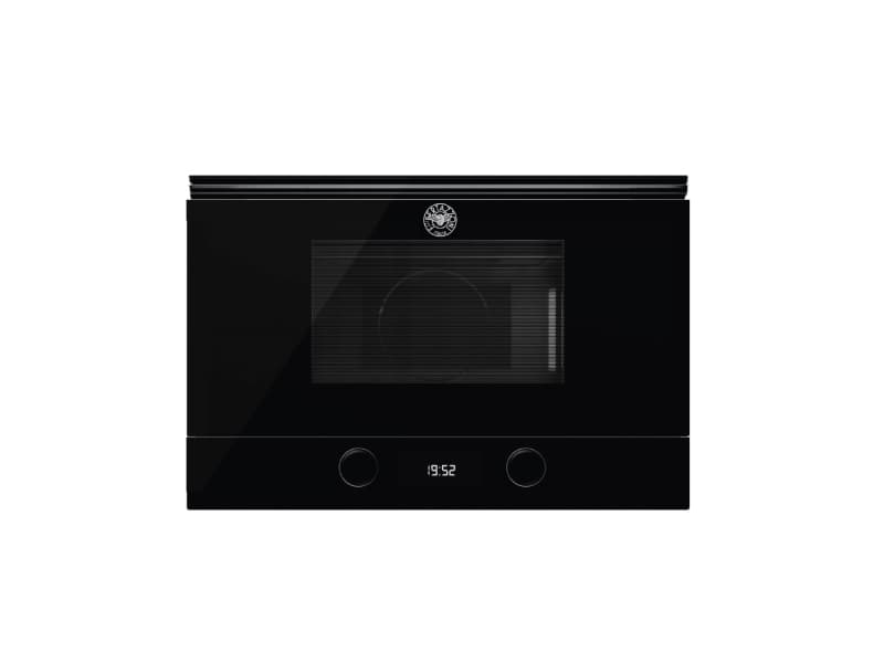 Встраиваемая микроволновая печь Bertazzoni Modern 60x38 см, 22 л, гриль, нержавеющая сталь/черное стекло