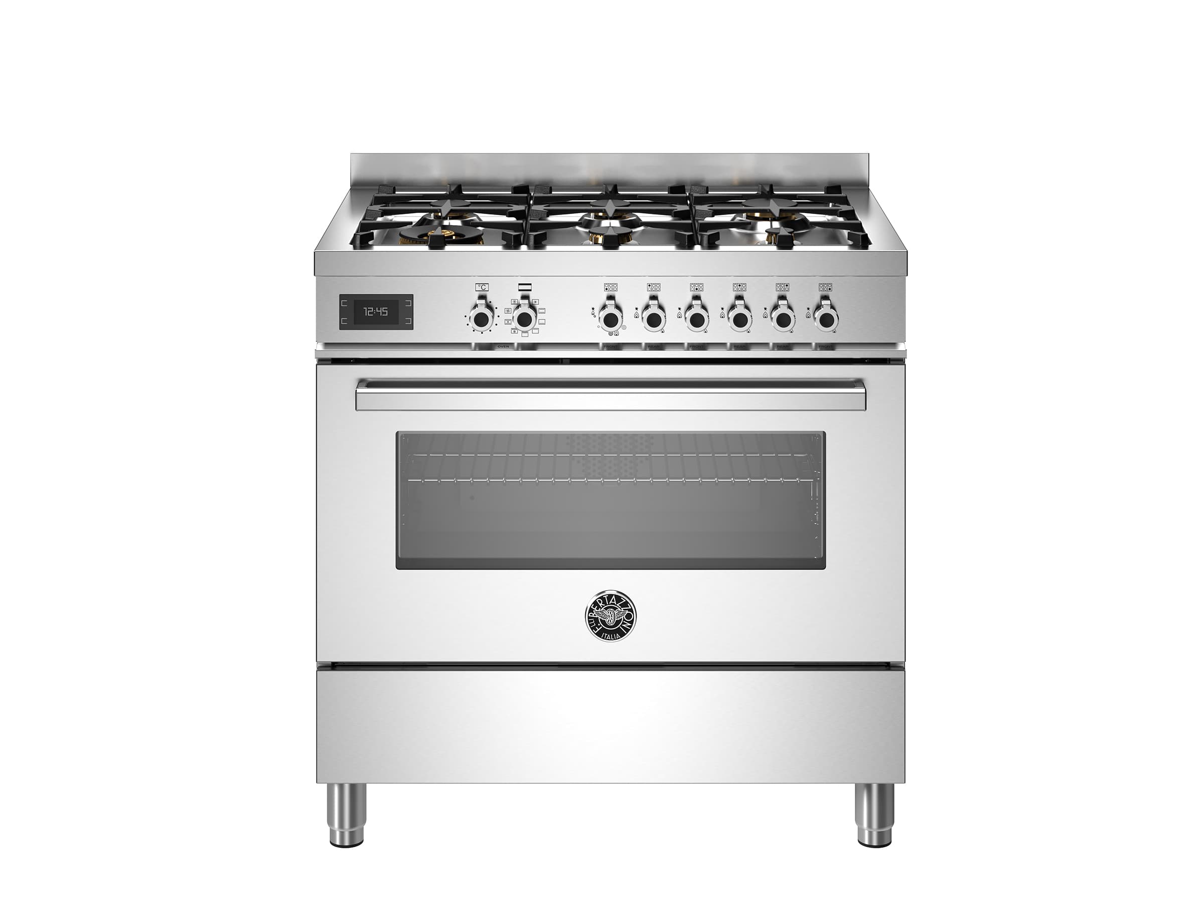 Газовая плита Bertazzoni Professional 90 см с 6 конфорками и электрической духовкой