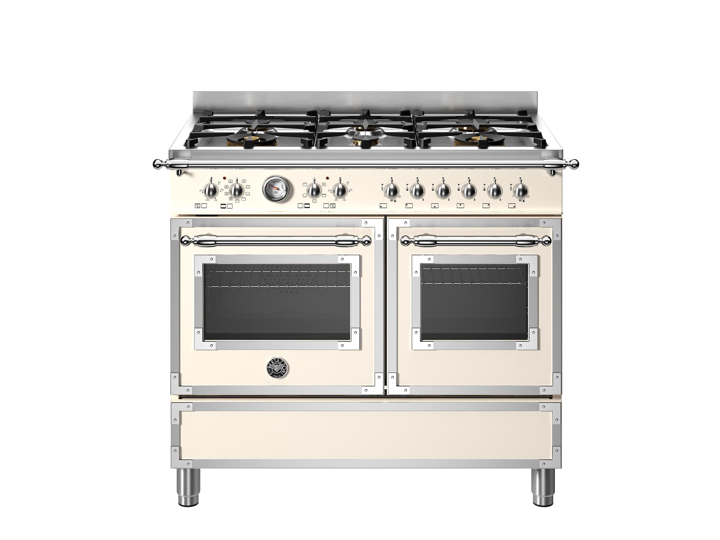 Плита Heritage 100 см с 6 газовыми конфорками и двумя электрическими духовками - изображение 1