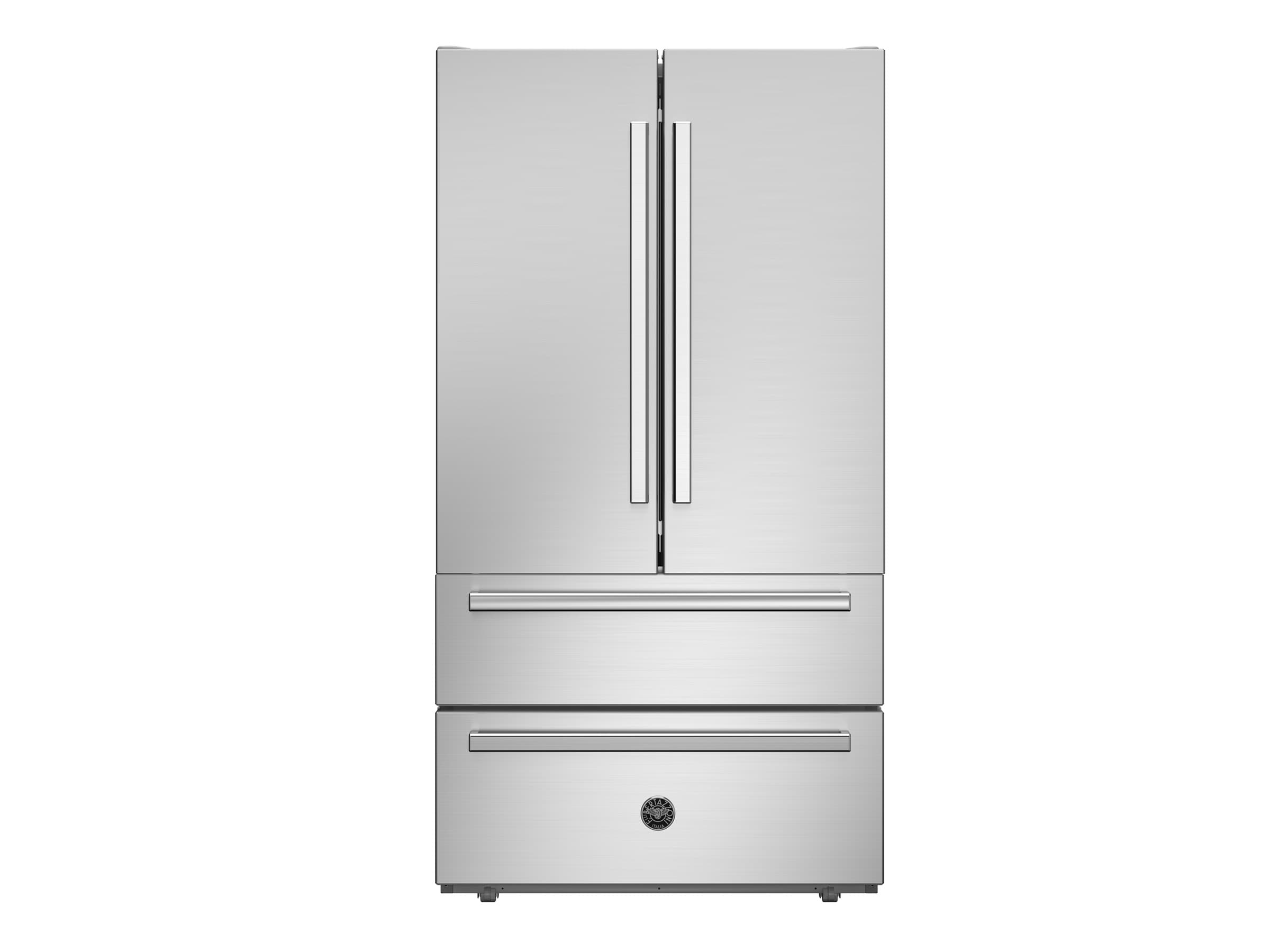 Холодильник Bertazzoni 90 см с французскими дверцами, отдельно стоящий, нержавеющая сталь