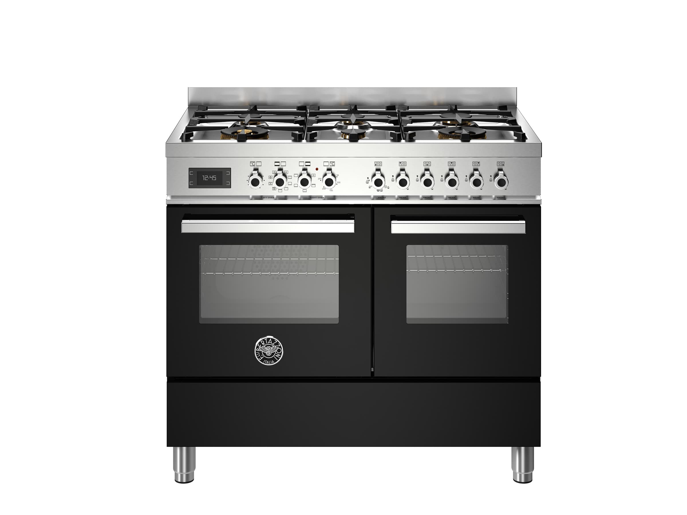 Bertazzoni Professional 100 см плита с 6 газовыми конфорками и двумя электрическими духовками