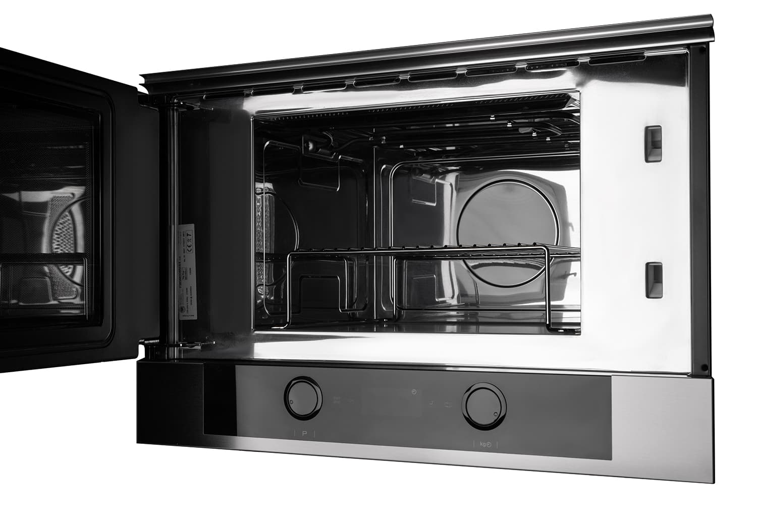 Микроволновая печь Bertazzoni Modern 60x38 см, 22л, гриль, чёрное стекло/нерж. сталь - изображение 2