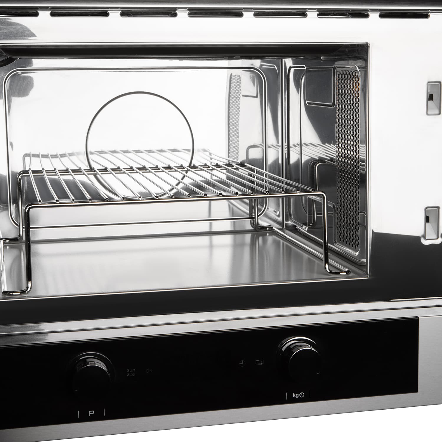 Микроволновая печь Bertazzoni Modern 60x38 см, 22л, гриль, чёрное стекло/нерж. сталь - изображение 3