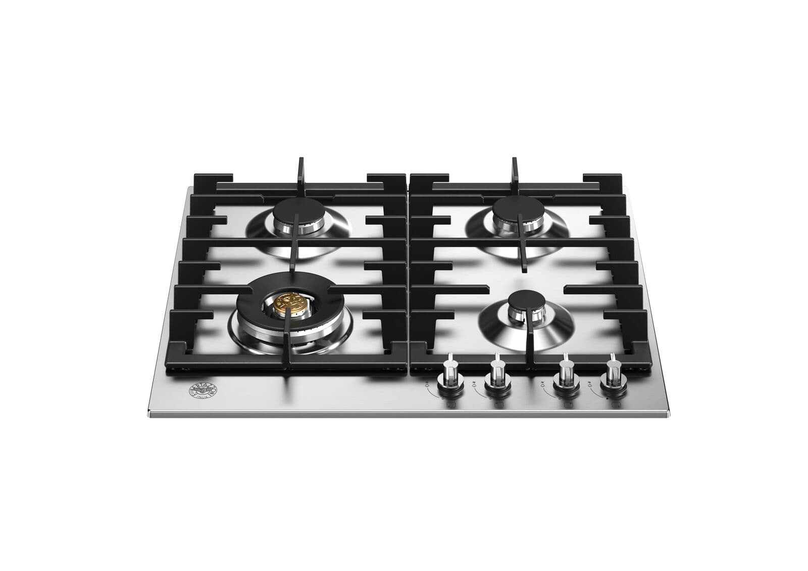Встраиваемая газовая варочная панель Bertazzoni, конфорка wok, 60 см, нержавеющая сталь - изображение 4