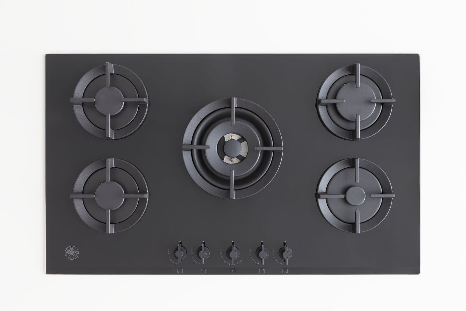 Встраиваемая газовая варочная панель Bertazzoni на стекле, конфорка wok в центре, 90 см - изображение 3